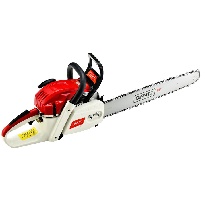 High-Performance Cutting Giantz 88CC Petrol Chainsaw with 24 Bar & E-Start Tools > Industrial Tools Giantz    - Micks Gone Bush