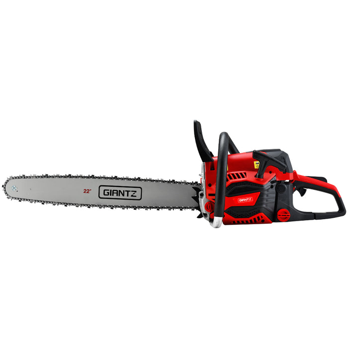 Reliable Pruning Partner Giantz 58CC Petrol Chainsaw with 22 Bar & E-Start Tools > Industrial Tools Giantz    - Micks Gone Bush