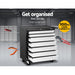 Giantz 7 Drawer Tool Trolley with Lockable Castors Black/Grey Tools > Tools Storage Giantz    - Micks Gone Bush