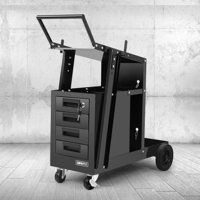 Sturdy Support Giantz Welding Trolley Cart for MIG, TIG, ARC Tools > Tools Storage Giantz    - Micks Gone Bush