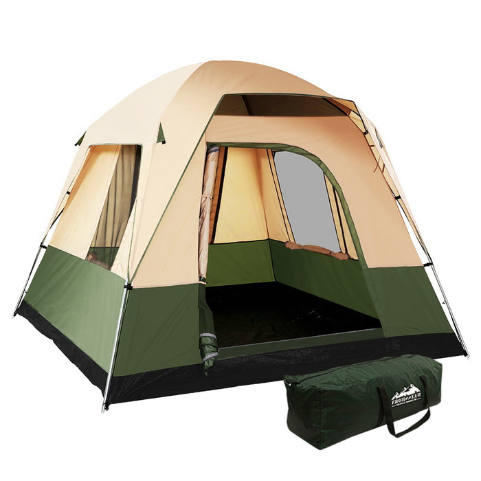 Weisshorn Family Camping Tent 4 Person Hiking Beach Tents Green Outdoor > Camping Weisshorn    - Micks Gone Bush