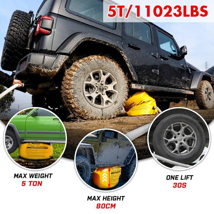 X-BULL Air Jack Recovery Exhaust Jack Kits 5T Air Bag Multi Layer Truck Rescue Auto Accessories > 4WD & Recovery Micks Gone Bush    - Micks Gone Bush