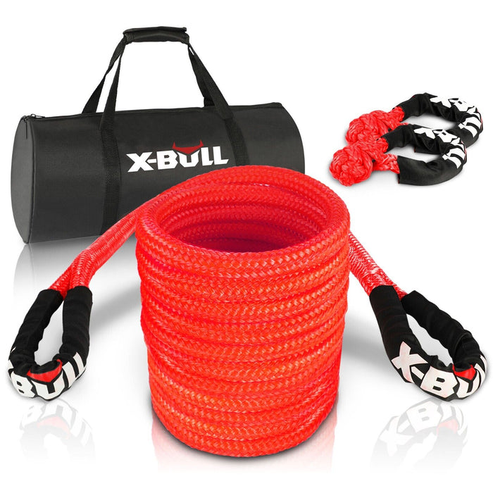 X-BULL Kinetic Rope 25mm x 9m Snatch Strap Recovery Kit Dyneema Tow Winch Auto Accessories > 4WD & Recovery X-BULL    - Micks Gone Bush