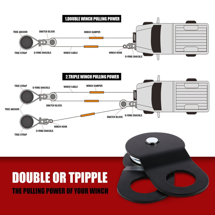 X-BULL 4X4 Recovery Kit Winch Recovery kit With Recovery Tracks Gen2.0 Red Auto Accessories > 4WD & Recovery X-BULL    - Micks Gone Bush