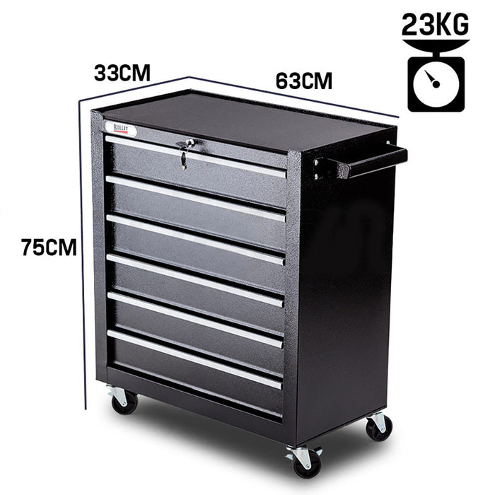 6 Drawer Heavy Duty Tool Cabinet with Lockable Drawers and Casters - Premium Storage Solution for Workshop or Garage Tools > Tools Storage Micks Gone Bush    - Micks Gone Bush