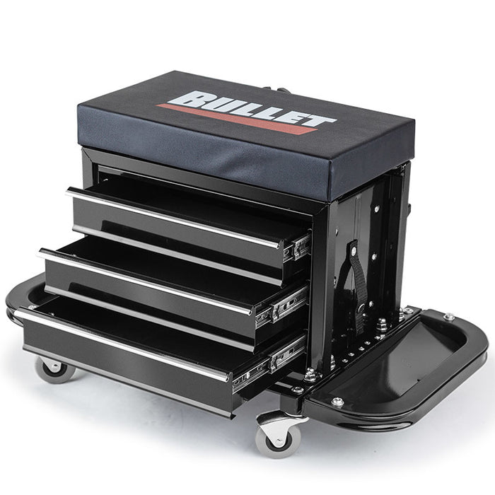 Rolling Garage Tool Storage and Comfort Seat Solution with Tray Tools > Tools Storage Micks Gone Bush    - Micks Gone Bush