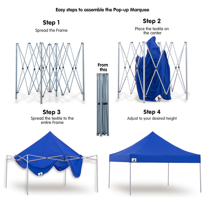 Wallaroo Gazebo Tent Marquee 3x3 PopUp Outdoor- Blue Home & Garden > Shading Micks Gone Bush    - Micks Gone Bush