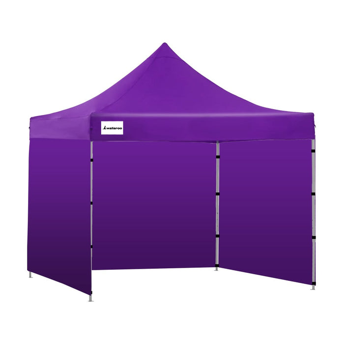 Wallaroo Gazebo Tent Marquee 3x3 PopUp Outdoor Purple Home & Garden > Shading Micks Gone Bush    - Micks Gone Bush