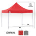 Wallaroo Gazebo Tent Marquee 3x3 PopUp Outdoor  Red Home & Garden > Shading Micks Gone Bush    - Micks Gone Bush