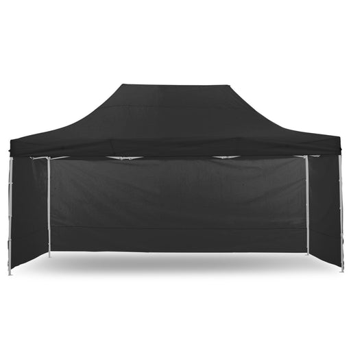 Wallaroo Gazebo Tent Marquee 3x4.5m PopUp Outdoor Black Home & Garden > Shading Micks Gone Bush    - Micks Gone Bush