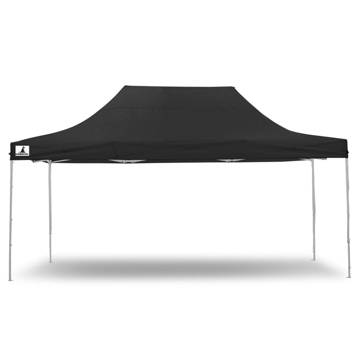 Wallaroo Gazebo Tent Marquee 3x4.5m PopUp Outdoor Black Home & Garden > Shading Micks Gone Bush    - Micks Gone Bush