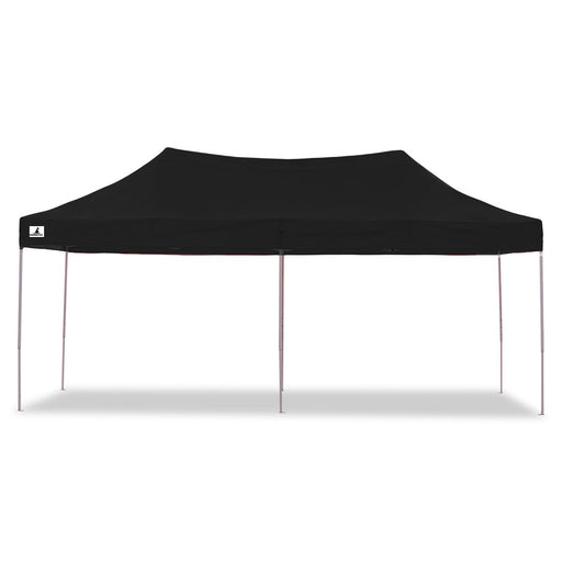 Wallaroo Gazebo Tent Marquee 3x6m PopUp Outdoor Wallaroo Black Home & Garden > Shading Micks Gone Bush    - Micks Gone Bush