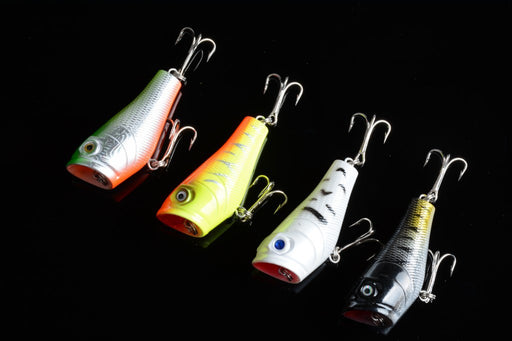 8x Popper Poppers 4.8cm Fishing Lure Lures Surface Tackle Fresh