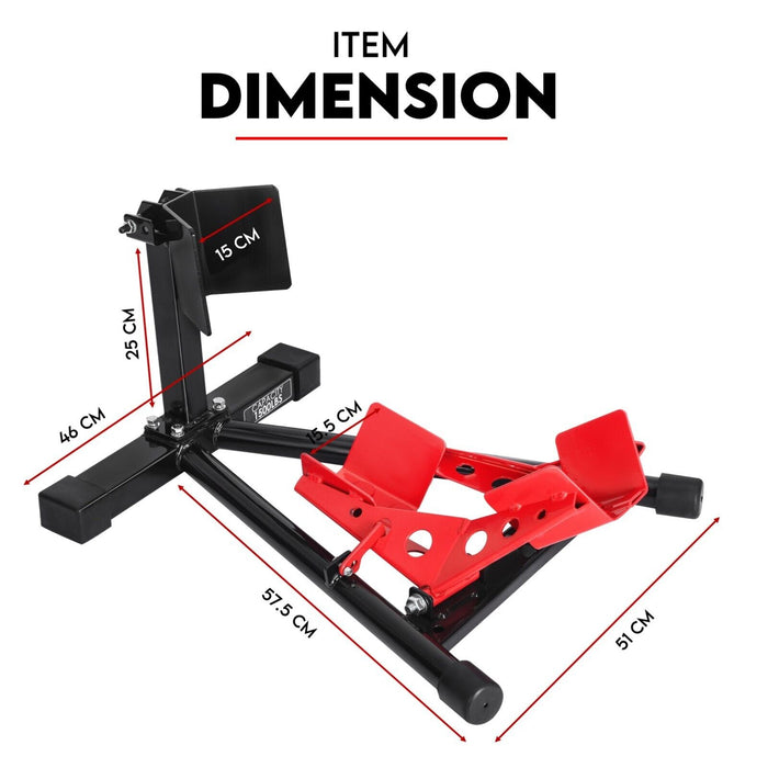 Secure Your Ride Heavy Duty Motorcycle Stand with Front Wheel Chock Tools > Power Tools Micks Gone Bush    - Micks Gone Bush