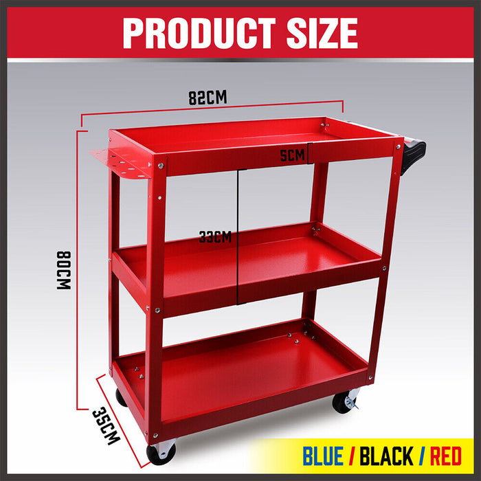 Blue 3-Tier Rolling Tool Cart for Garage Organisation - 150KG Load Capacity Tools > Tools Storage Micks Gone Bush    - Micks Gone Bush