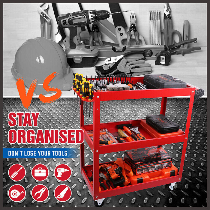 Blue 3-Tier Rolling Tool Cart for Garage Organisation - 150KG Load Capacity Tools > Tools Storage Micks Gone Bush    - Micks Gone Bush