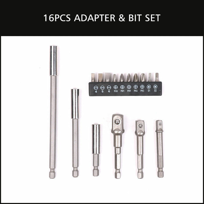 Complete Your Toolkit 16Pc Power Drill Socket Bit Adaptor Set Tools > Other Tools Micks Gone Bush    - Micks Gone Bush