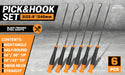 Versatile Tooling 6Pc Extra Long Pick and Hook Set for O-Ring and Fuse Tools > Other Tools Micks Gone Bush    - Micks Gone Bush